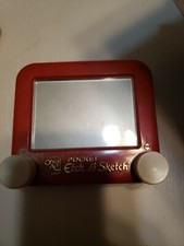Ohio Art POCKET Etch A Sketch Mini Small Toy Red Color