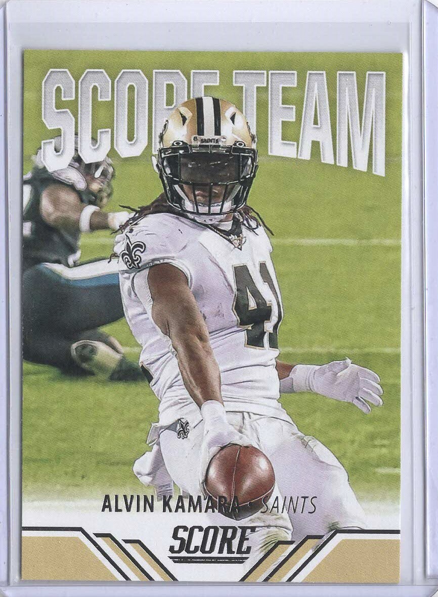 2021 Panini Score Alvin Kamara ST16 Team Insert New Orleans Saints Football Card