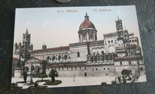 Vintage Postcard Italy Sicily Italiana Palermo La Cattedrale Catholic Church 