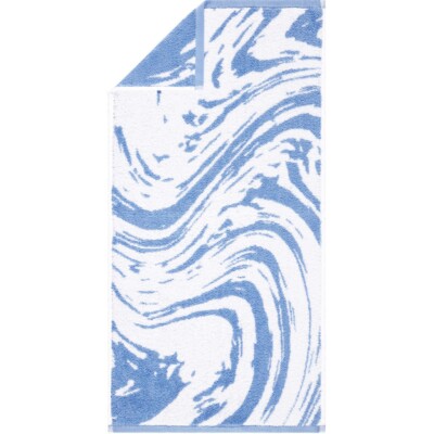 Marble alaska blue 550 g/m² 100% Baumwolle Handtuch Duschtuch - Egeria
