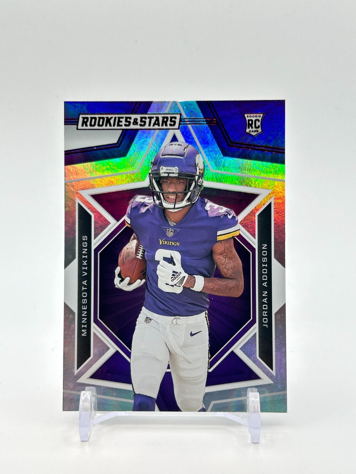 2023 Panini Rookies & Stars Jordan Addison Longevity Holo Foil #157 RC