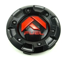 NEW Fuel Off-Road Gloss Black Red Wheel Center Cap 4.25" Insert 1001-58 6 Lug