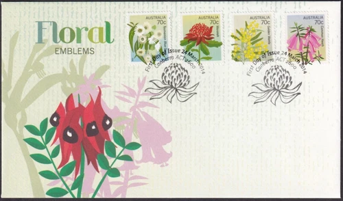 AUSTRALIA - 2014 'FLORAL EMBLEMS' First Day Cover [D7069]