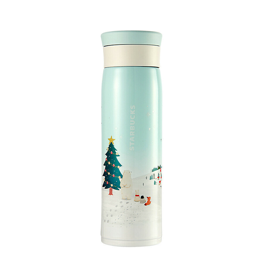 Starbucks] Korea 2019 JMZ Winter Animal Thermos 600ml Holiday