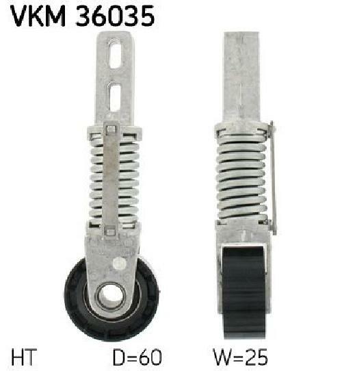 Original SKF Spannrolle Keilrippenriemen VKM 36035 FüR Renault-image