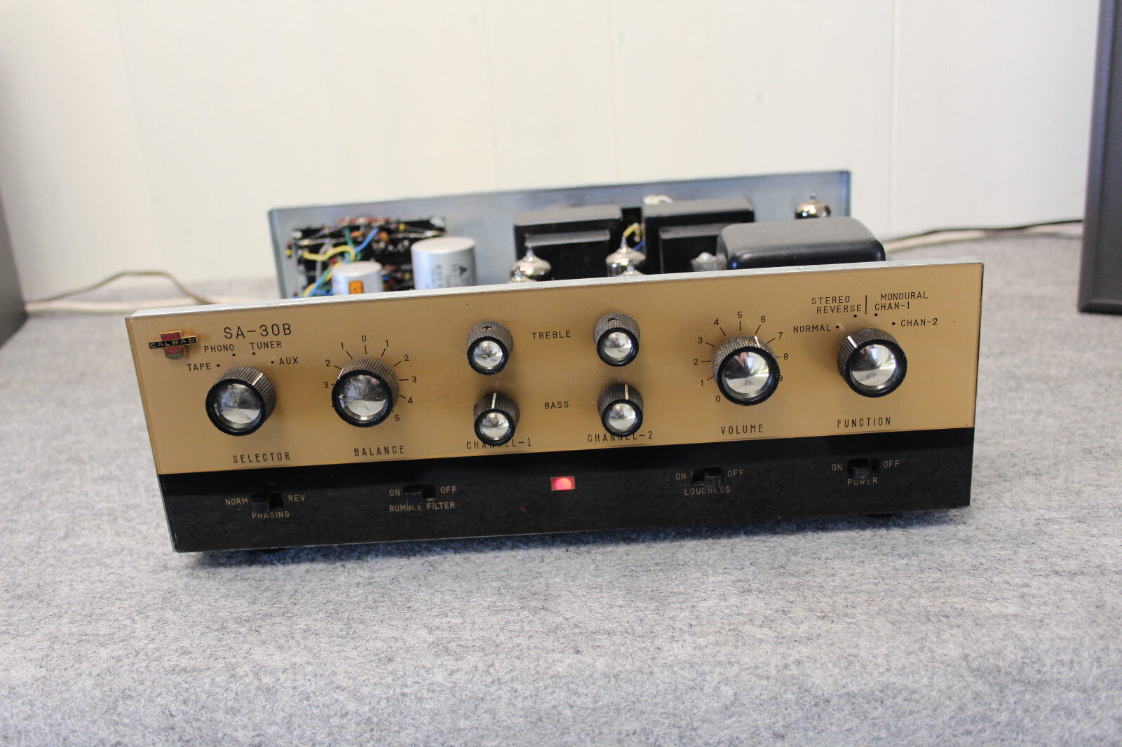 vintage Calrad SA30B Tube Stereo Integrated Amplifier 6BM8 12AX7 eBay
