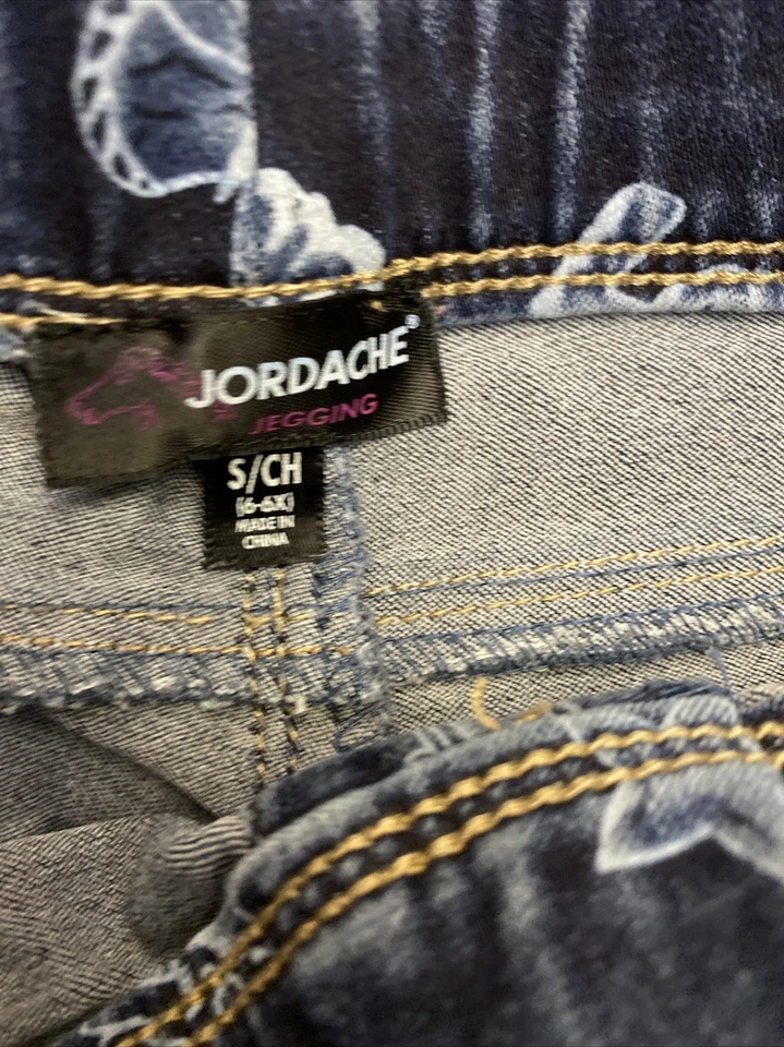 DE COLECCIÓN JORDACHE LEGGINGS CORAZONES, LÁPIZ LABIAL FLASH CÁMARA TALLA 6X vbb Foto 4 de 4
