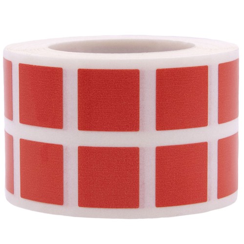 Square Stickers | 0.5" Inch Square Shape | 1,000 Pack | Pick One Color - Picture 11 of 144