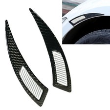 Real Carbon Fiber Silver Anti-Collision Strip Wheel Eyebrow Trim Cover AHM J