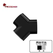 FREEZEMOD Fitting 3-way Multi-channel Rectangular Adapter Seat Internal Thread