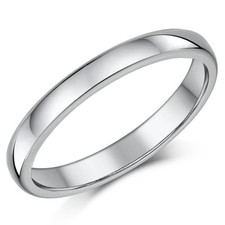 Titanium Ring Wedding Engagement Ring 3mm Band Ladies Ring