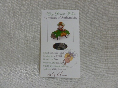 Wee Forest Folk Pedal Pusher Summer Special M-270s4 Sunflower Retired - Picture 3 of 3