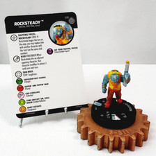HEROCLIX TMNT Series 4 Unplugged Common 010 Rocksteady w/Card