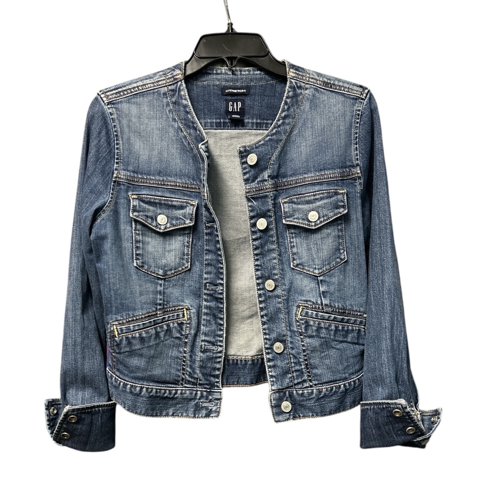 Gap Women’s Full Button Front Closure Stretch L/S… - image 1