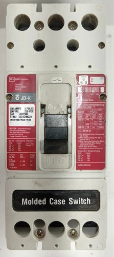 1 USED CUTLER-HAMMER JD3250K SER C 250 A 3P MOLDED CASE BREAKER ***MAKE OFFER***