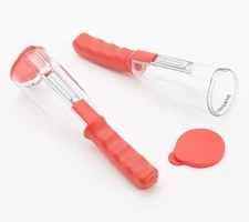 Prepology 2-pack Handheld Peelers with Catch Basin Set