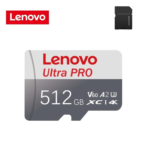 Scheda di Memoria Lenovo Alta Velocità 1tb 2tb Micro Sd Card Classe 10 Xc Tf Card Adattatore - Foto 9 di 10