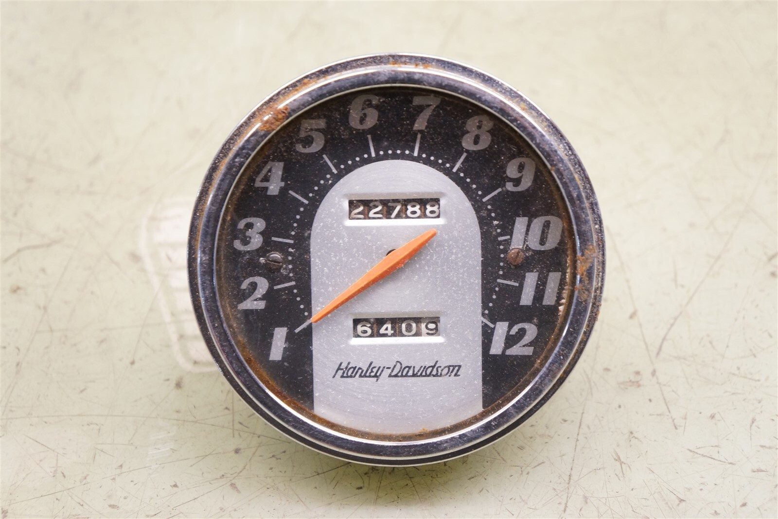 Harley Davidson Panhead Shovelhead tombstone speedometer 6267 *2502A