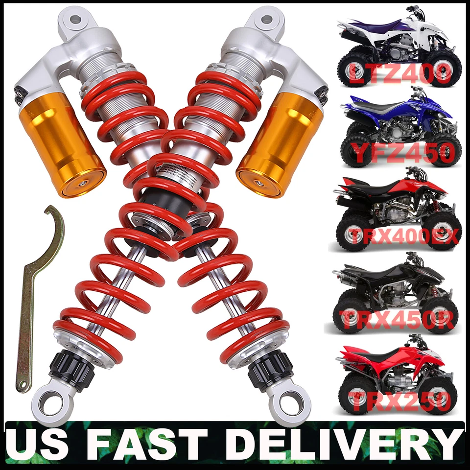 For Suzuki Quadsport 400 TRX250 TRX450ER TRX400EX Front Air Shocks Absorber PAIR — 第 3/4 张图片