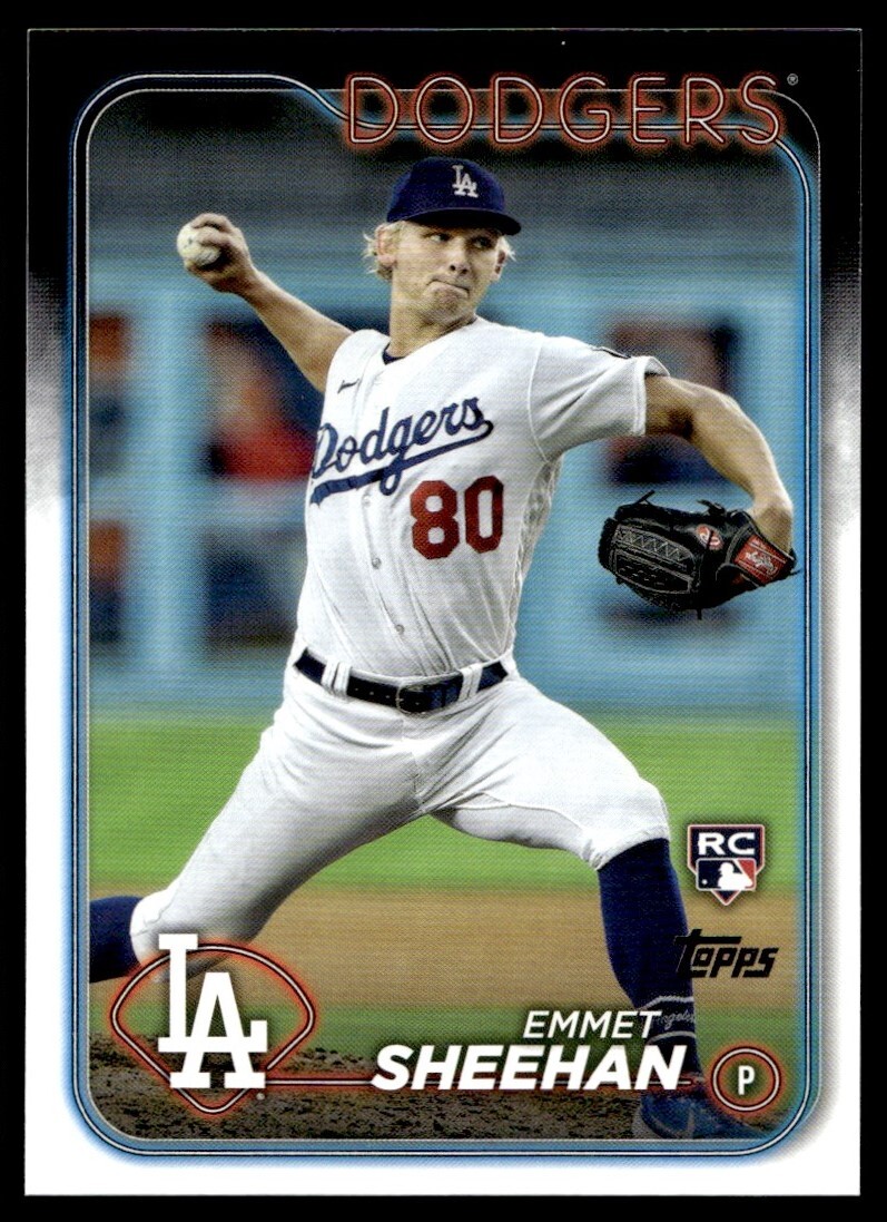 2024 Topps Series 1 Emmet Sheehan Rookie A7 Los Angeles Dodgers #283