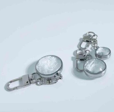 Pet Memorial Stone Keyring Memory Necklace Fur Storage Beard Volatile Decoration