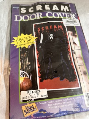 Scream Ghost Face Door Cover By Fun World 1997 NEW In Package