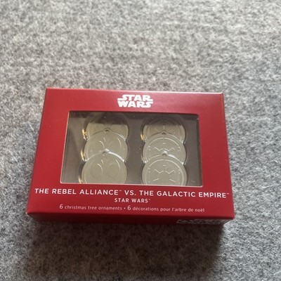 2022 Star Wars Alliance vs Empire Metal Coin Hallmark Keepsake Mini Ornament Set