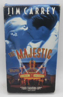 THE MAJESTIC VHS VIDEO MOVIE, JIM CARREY, BOB BALABAN, BRENT BRISCOE, AMANDA D.