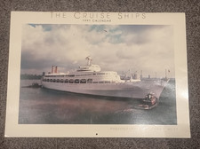 THE CRUISE SHIPS - 12 Classic Cruise Ships - 1991 CALENDAR