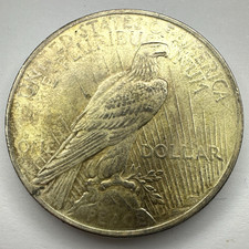 1922 USA Peace Dollar Coin, Silver 0.9, 26.83g, 38.1mm, AU About Uncirculated