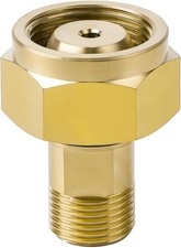 CGA-520 B Tank Acetylene to CGA-200 MC Acetylene Regulator, Brass Acetylene A...