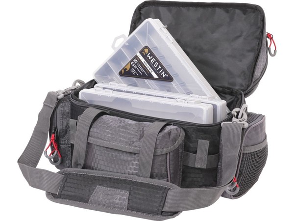 Westin W4 Lure Bag Plus 4 Boxes Small 40X22X25Cm Titanium Black By Tackle Deals-image