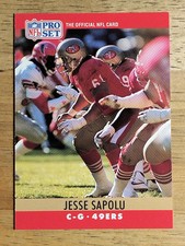 1990 Pro Set #296 Jesse Sapolu RC