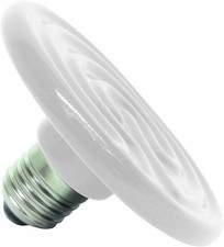 White Python Ceramic Heat Lamp Slimline Low Profile Reptile Vivarium Heater