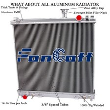 3Rows Aluminum Radiator for 2004-2015 Nissan Armada Titan Infiniti 5.6L AT NEW