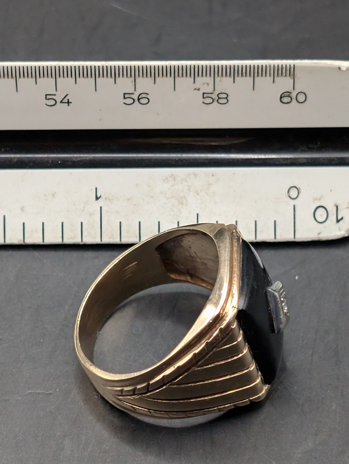 🔥 ANTIQUE 10K SOLID GOLD HEAVY STATEMENT RING NA… - image 10