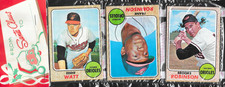 1968 Topps Holiday Baseball Card Rack Pack Frank Robinson HOF (300-MI)