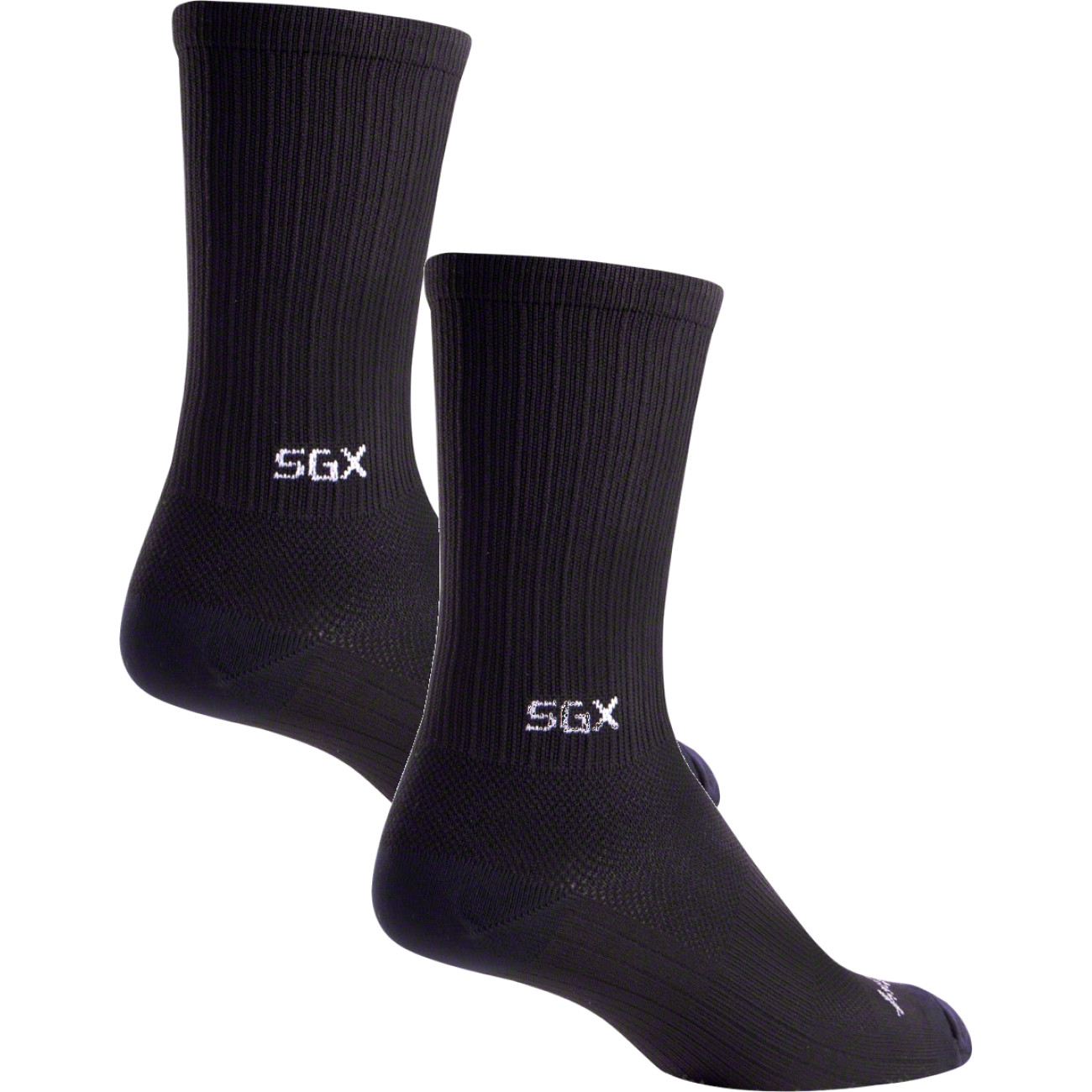 Pack of 2 SockGuy SGX Black Socks 6 inch Black Compression Large X-Large Unisex 7590₽