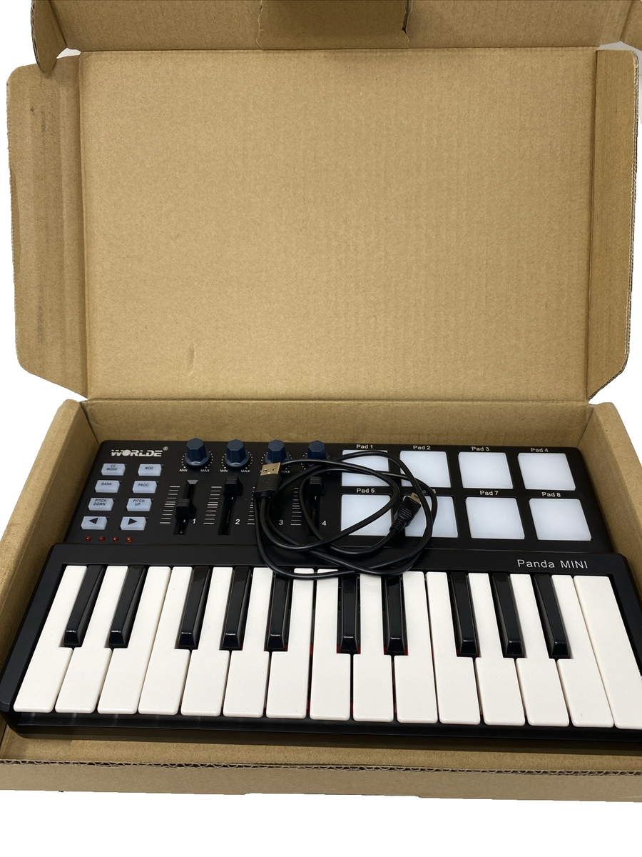 Worlde Panda Mini 25-Key Portable USB Keyboard Drum Pad MIDI