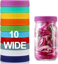 Multicolor Storage Caps for Mason Jars, Canning Jars