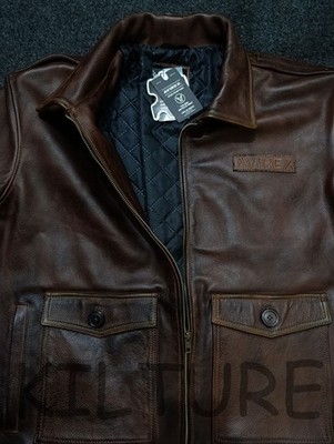Avirex Sky Charmer New Vintage A2 Brown Leather Jacket | eBay