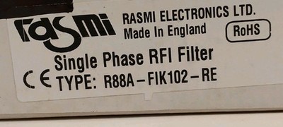 LOT of 10- Rasmi R88A-FLK102-RE Single Phase RFI Filters NEW IN BOX