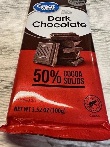 Great Value DARK Chocolate Bars Bulk 20 Pack 3.52 Ounce Extra Large - Picture 4 of 6