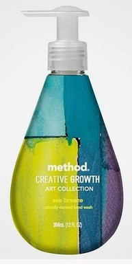 Method Art Collection SEA BREEZE  Scented Liquid HAND WASH Soap W/ Pump 12 FL