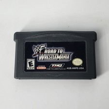 WWE Road to WrestleMania Game Boy Advance GBA -  TESTED WWF Wrestling Game