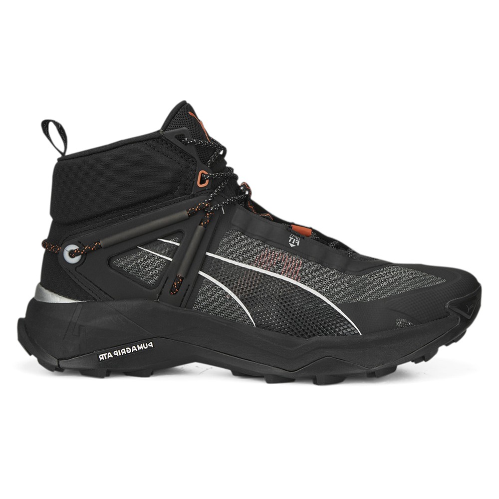 PUMA Explore Nitro Mid Hiking Shoes for Men in Black - Athletic Outdoor Sneakers 37785801