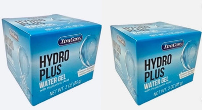 NEW 2  Xtra Care Hydro Plus Water Gel wHydraulic Acid  3oz 85g c/u