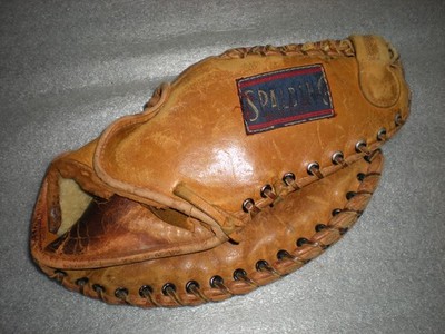 VINTAGE RARE ANTIQUE SPALDING Major League 1317 Made In USA Baseball Glove Mitt