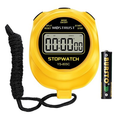 Digital Simple Stopwatch Timer, Single Lap Countdown Timer with On/Off, AAA B...