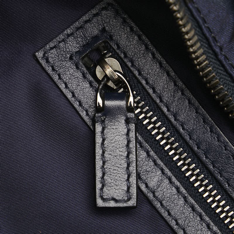 Valentino Camouflage Studded Nylon Tote Shoulder Bag Navy Blue Multicolor Used thumbnail 7